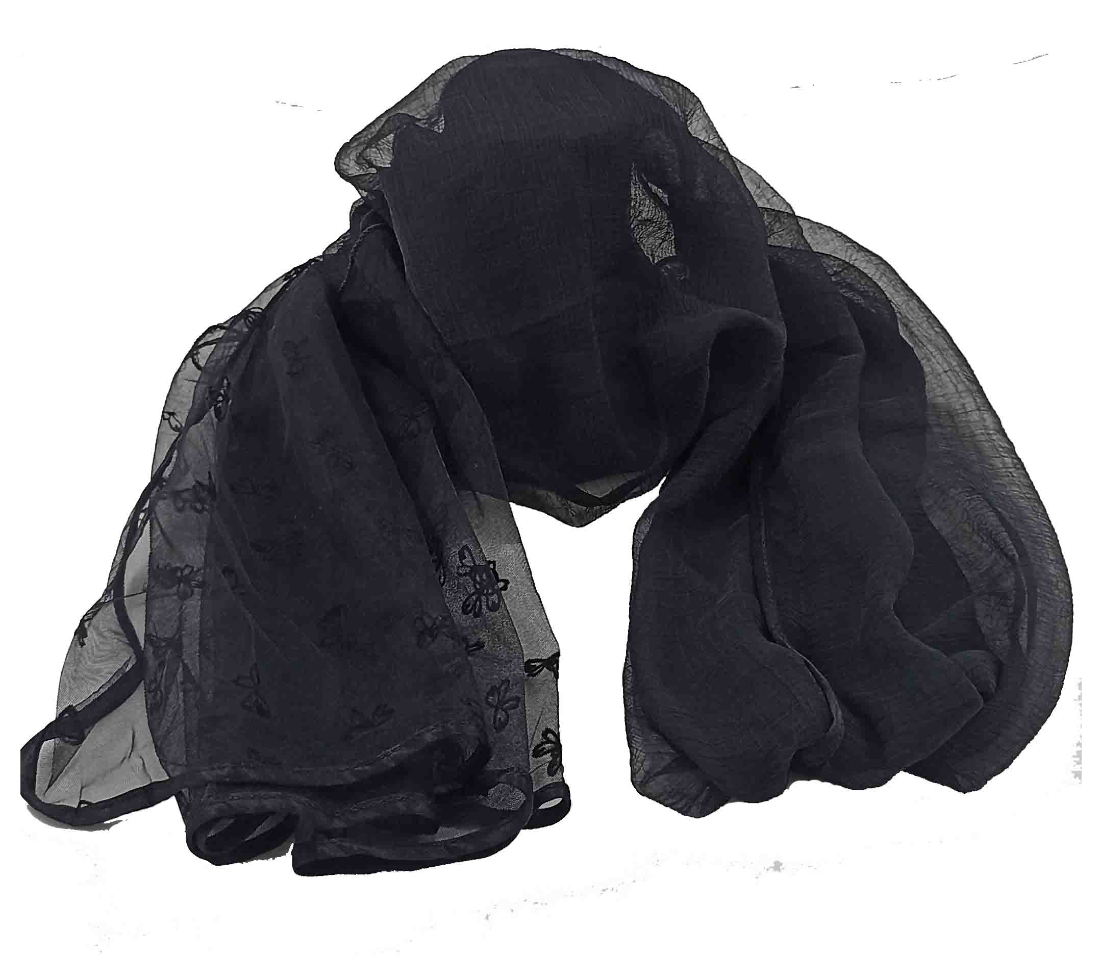 شال زنانه مدل حریر گلدار مجلسی 31