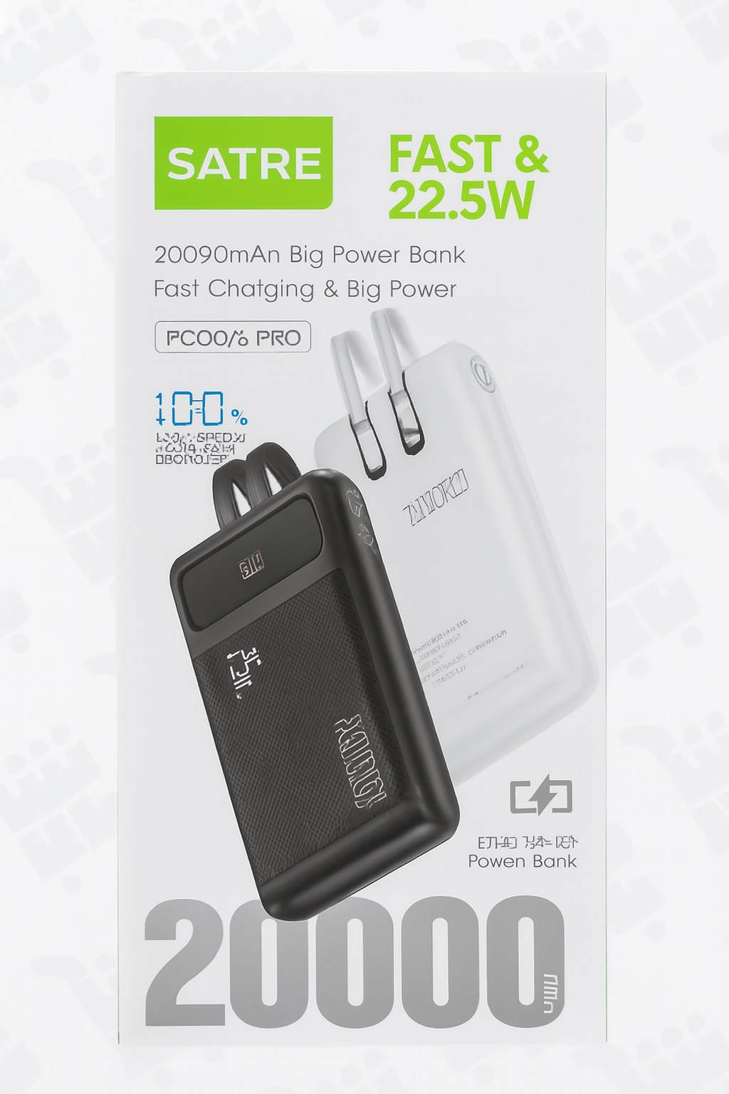 پاور بانک ظرفیت 20000 خروجی 22.5 وات