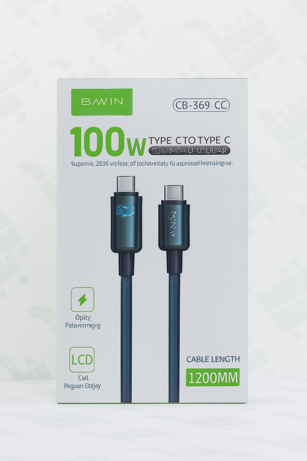 کابل شارژ100 وات USB-C به USB-C - مدل 1 کابل شارژ100 وات USB-C به USB-C - مدل 1