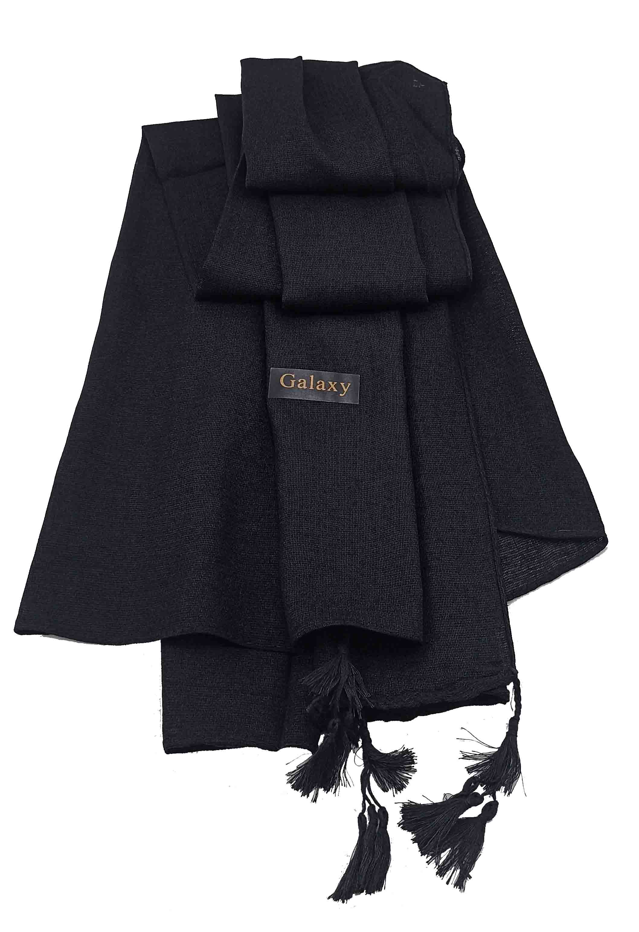 شال زنانه مدل حریر 25 - مشکی