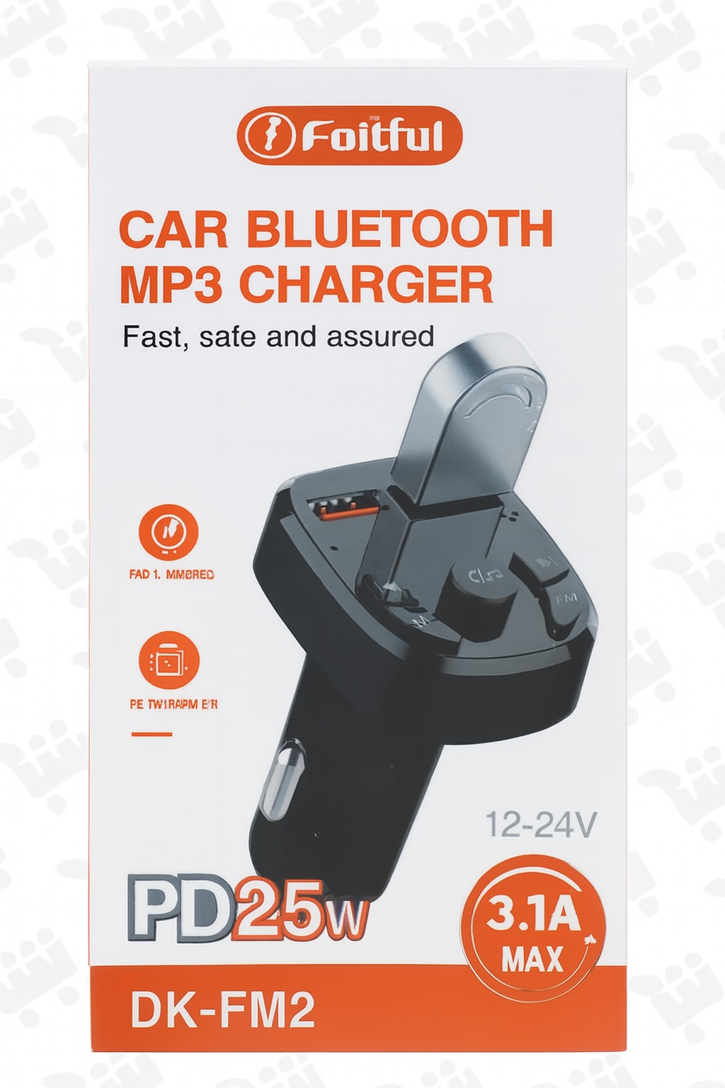 پخشکننده اف ام (بلوتوثی) و شارژر فندکی خودرو 25 وات - مدل 1 پخشکننده اف ام (بلوتوثی) و شارژر فندکی خودرو 25 وات - مدل 1