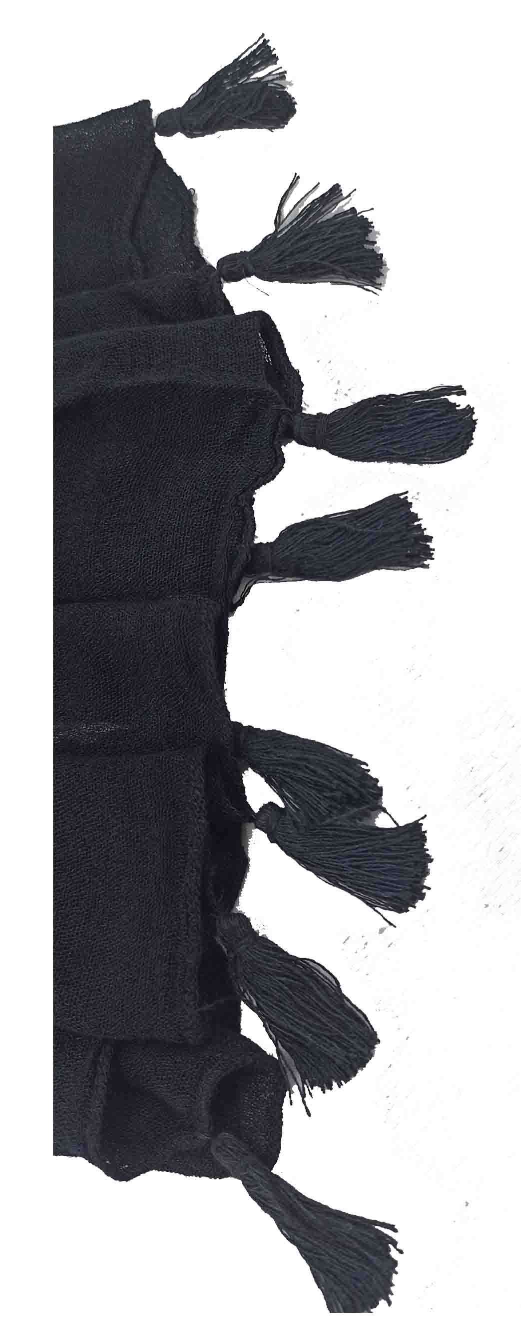 شال زنانه مدل حریر 26 - مشکی - تصویر 1