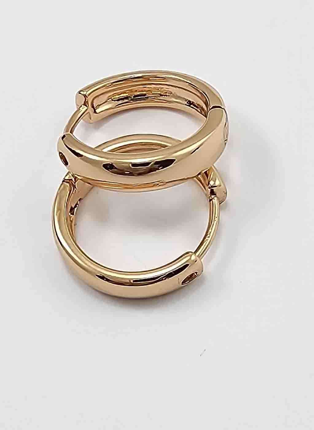 گوشواره ژوپینگ کلاسیک طرح پهن آینه ای x0106 - مدل 1 - تصویر 2