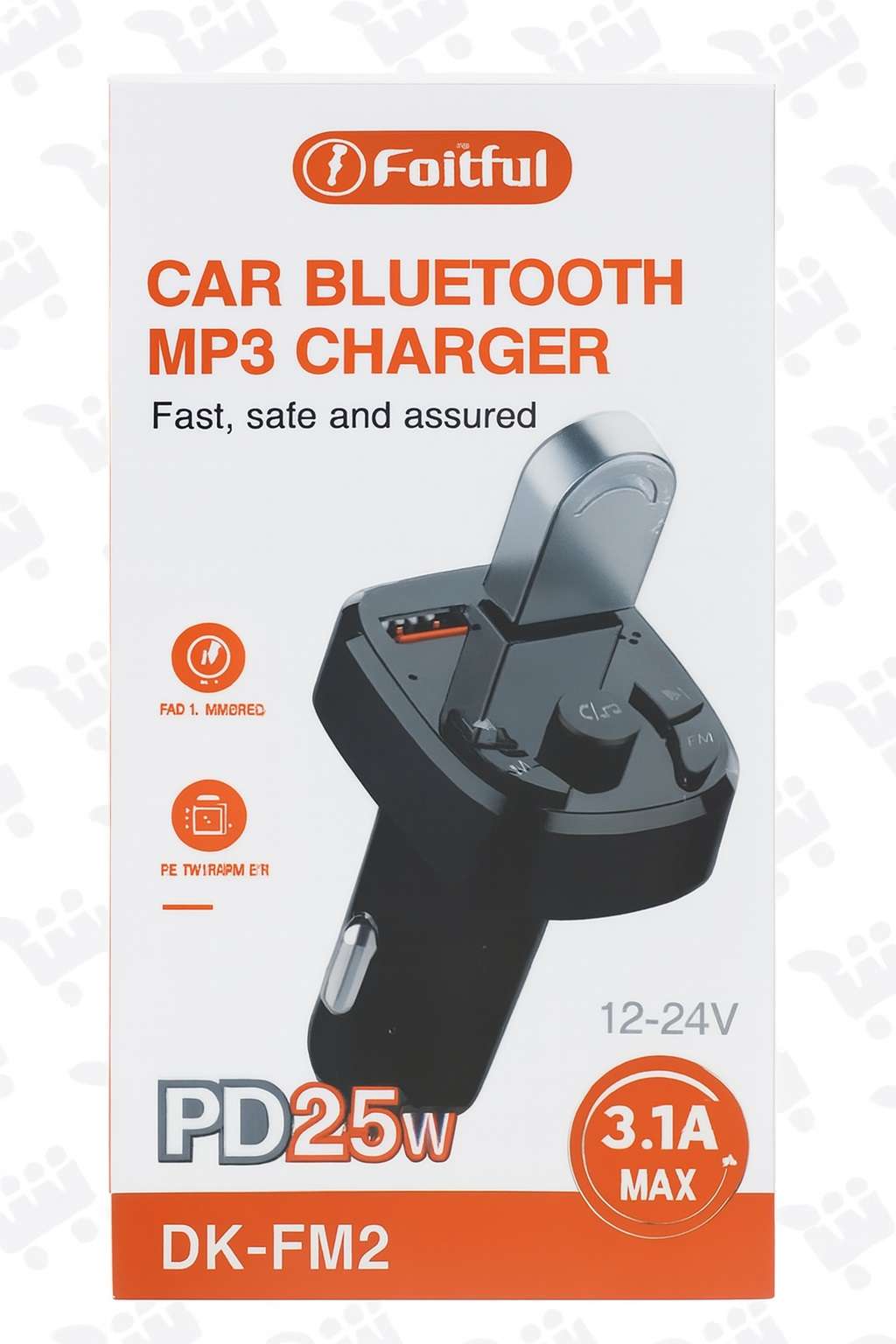 پخشکننده اف ام (بلوتوثی) و شارژر فندکی خودرو 25 وات - مدل 1 - تصویر 1 پخشکننده اف ام (بلوتوثی) و شارژر فندکی خودرو 25 وات - مدل 1 - تصویر 1