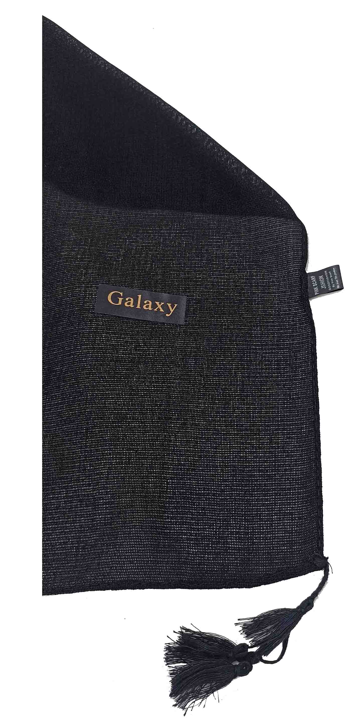 شال زنانه مدل حریر 25 - مشکی - تصویر 1